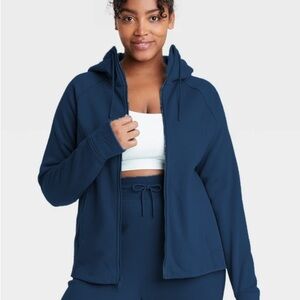 NWT All In Motion Fleece Zip Up Hoodie‎ Sweatshirt